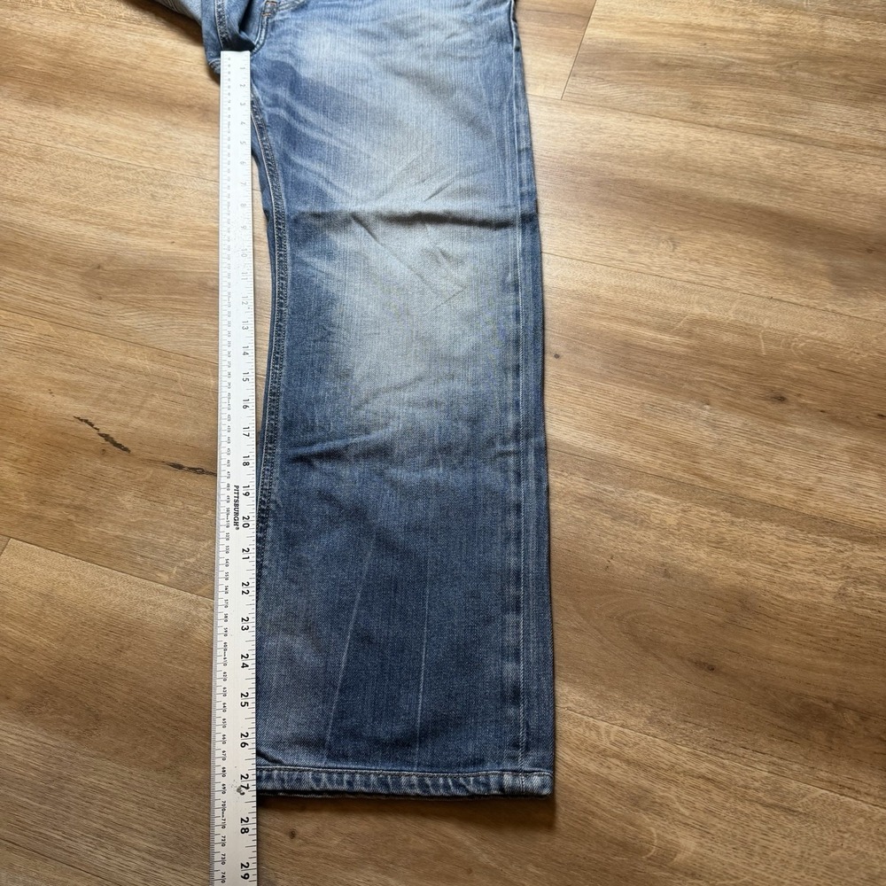 Diesel Larkee-Relaxed Jeans Mens 32x27 Blue Comfort Straight Stretch Denim 0848C - Picture 14 of 16